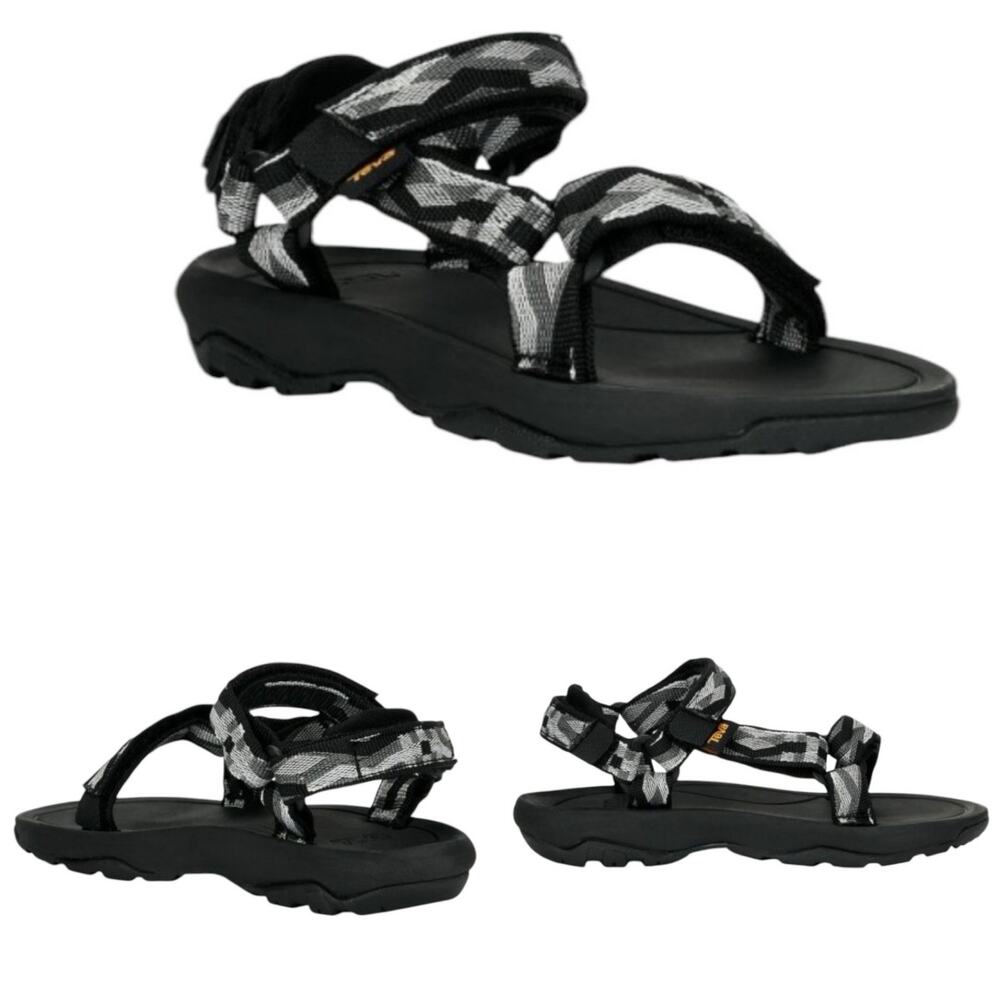 Men’s Teva Hurricane XLT 2 Black White Gray Sports Sandal SZ 6